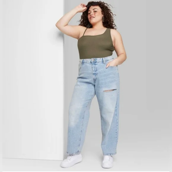 wild fable Jeans Nwt Wild Fable 9s Relaxed High Rise Straight